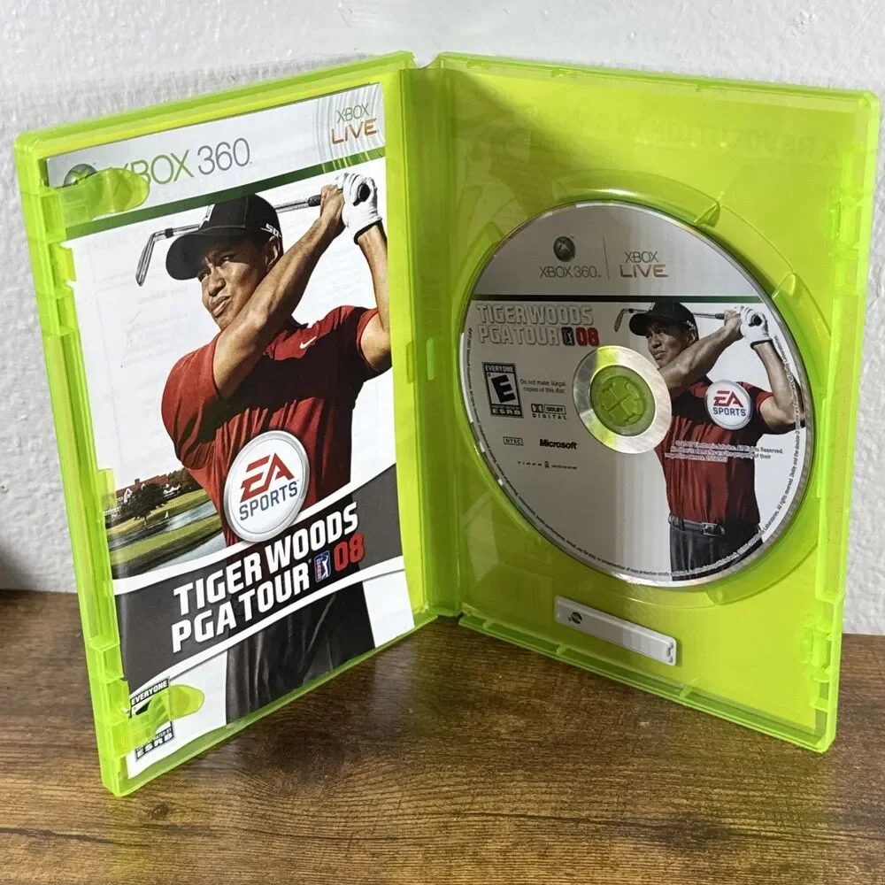 Tiger Woods PGA Tour 08 Xbox 360 Golf Game EA Sports Tested Complete CIB